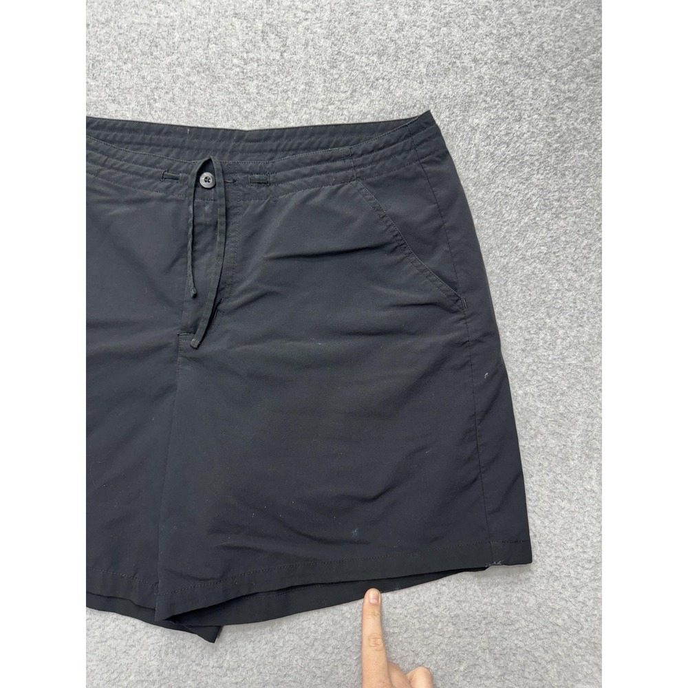 Patagonia Shorts Womens 12 Black Cargo Outdoor Drawstring Waist Pocket Hiking - Picture 8 of 14